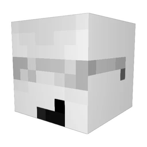 HLbyte Minecraft avatar head, 3D render