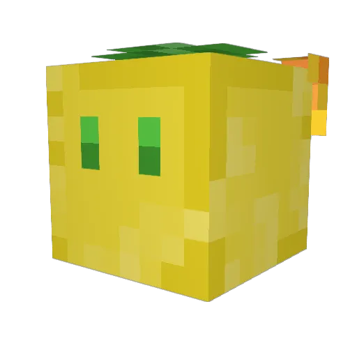 HLemonT Minecraft avatar head, 3D render