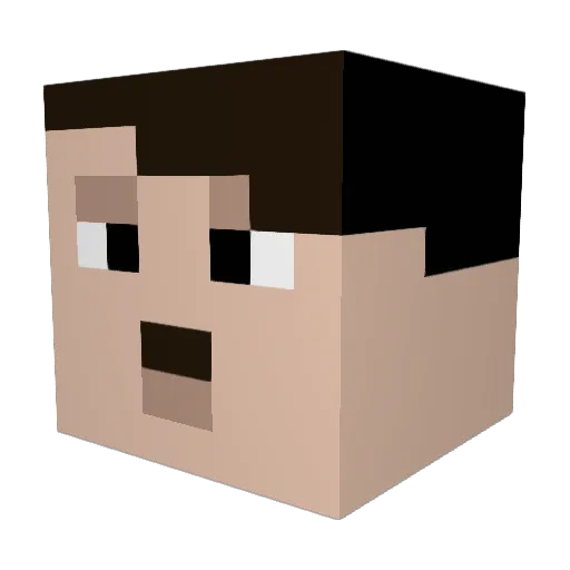 HLevi12345 Minecraft avatar head, 3D render