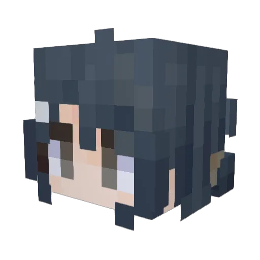 HLinEX Minecraft avatar head, 3D render