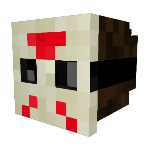 HMAG Minecraft avatar head, 3D render