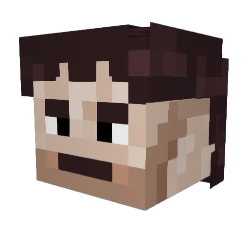 HMANN439 Minecraft avatar head, 3D render