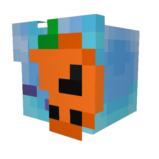HMB_Nobaas Minecraft avatar head, 3D render