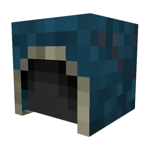 HMCSEAL Minecraft avatar head, 3D render