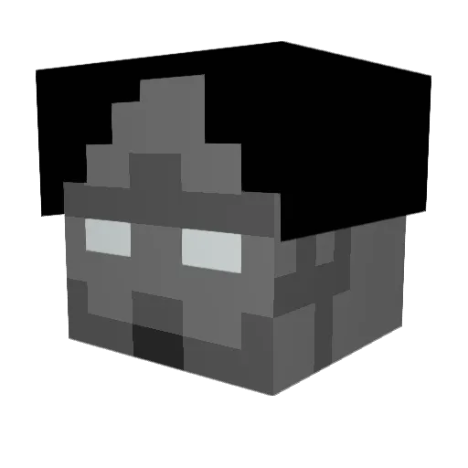 HMHWQ Minecraft avatar head, 3D render