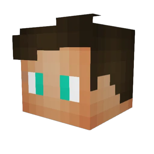HMODY_YT Minecraft avatar head, 3D render