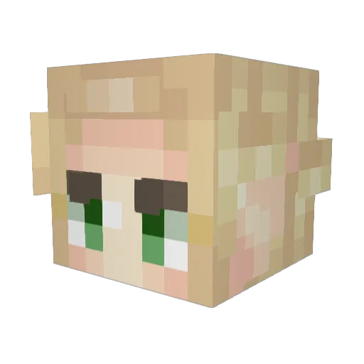 HMR2015 Minecraft avatar head, 3D render