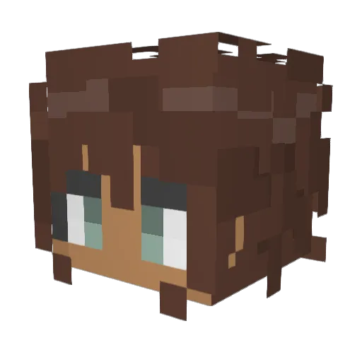 HMRC108 Minecraft avatar head, 3D render