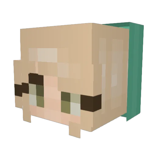 HMS_Nelson Minecraft avatar head, 3D render