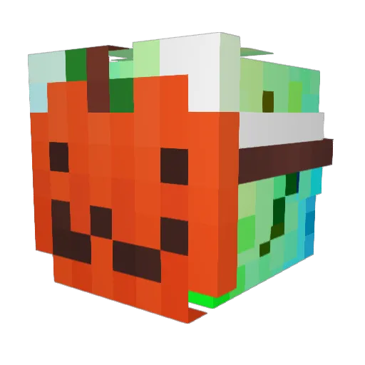 HMSflick Minecraft avatar head, 3D render