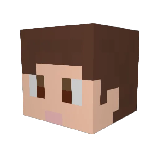HMV003 Minecraft avatar head, 3D render