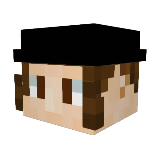 HMitchell Minecraft avatar head, 3D render