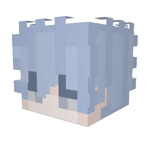 HMonkey75 Minecraft avatar head, 3D render