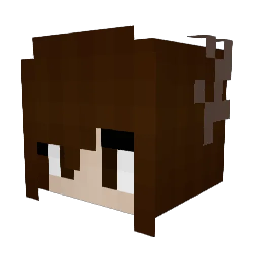 HNMXO Minecraft avatar head, 3D render