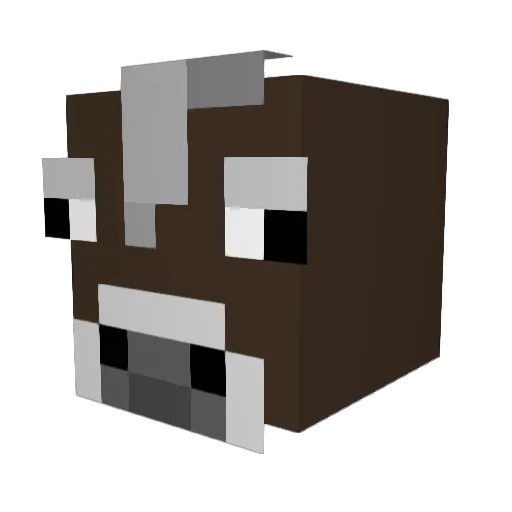 HNTD Minecraft avatar head, 3D render