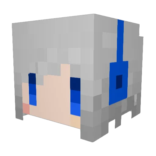 HNW_Rapid3 Minecraft avatar head, 3D render