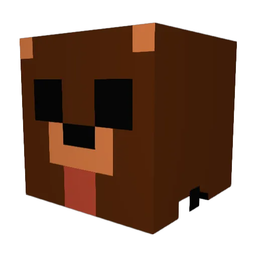HNoriol Minecraft avatar head, 3D render