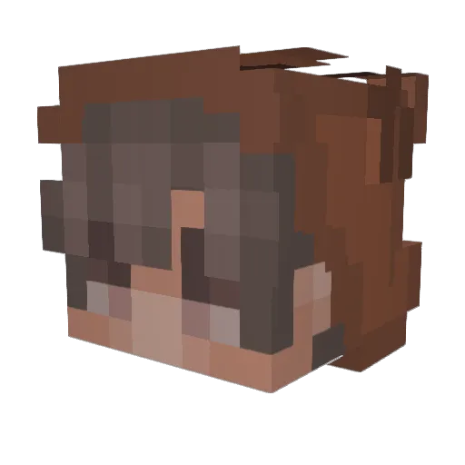 HOBOG6 Minecraft avatar head, 3D render
