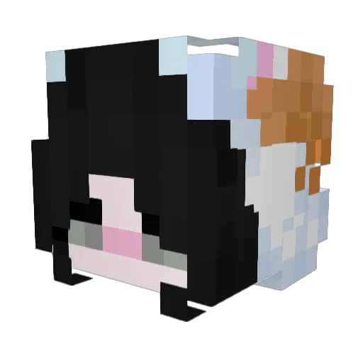HOCOK_AHDREY Minecraft avatar head, 3D render
