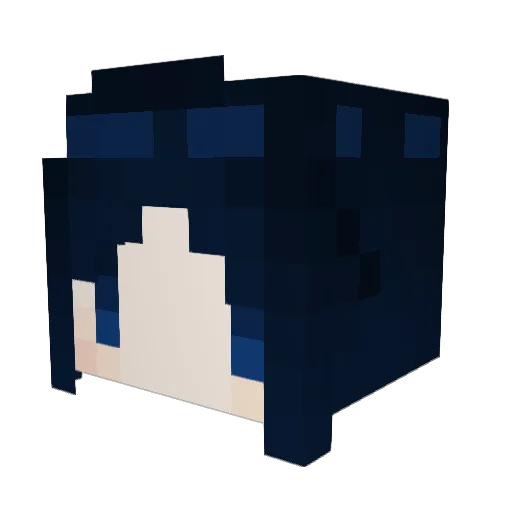 HOED0525 Minecraft avatar head, 3D render