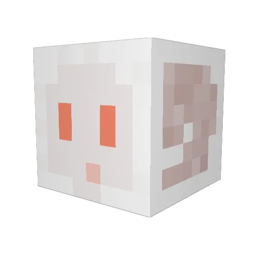 HOGSIZE Minecraft avatar head, 3D render