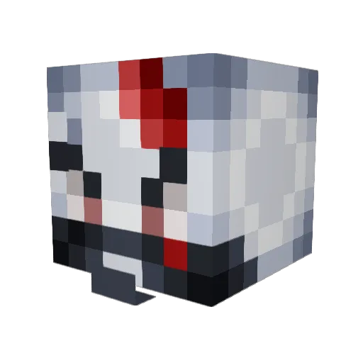 HOHGO Minecraft avatar head, 3D render