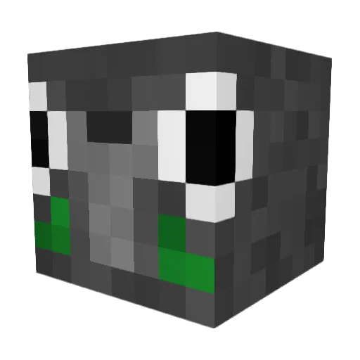 HOJJ Minecraft avatar head, 3D render