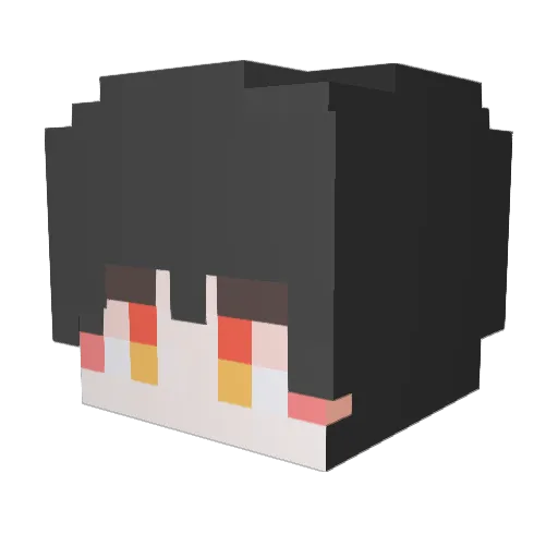 HOJUNE1 Minecraft avatar head, 3D render
