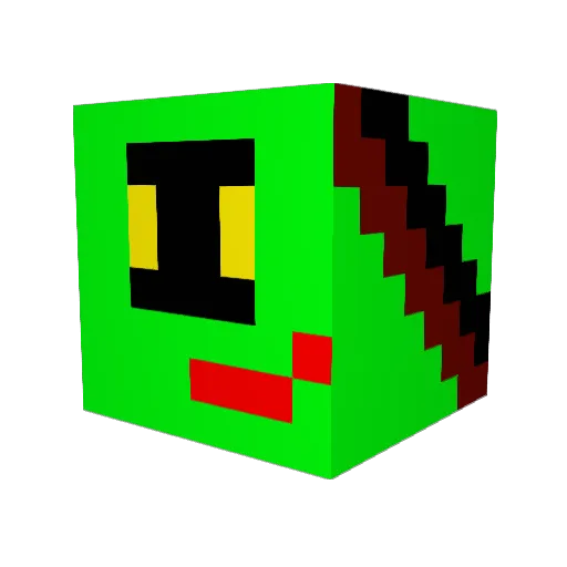 HOLAHOMBRES Minecraft avatar head, 3D render