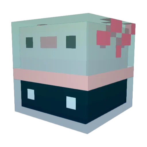 HOLYBANGOO Minecraft avatar head, 3D render
