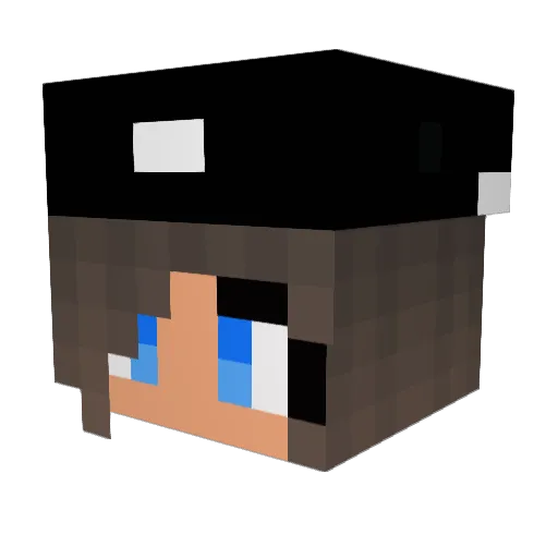 HOLY_holly Minecraft avatar head, 3D render