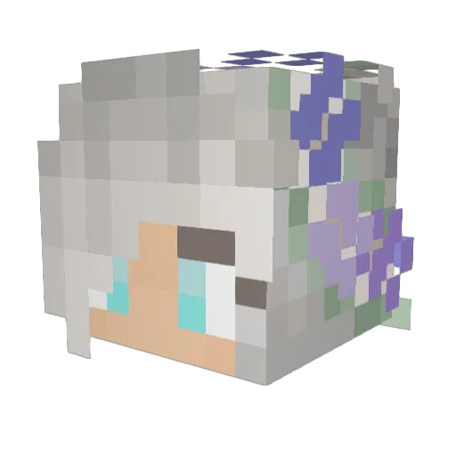 HOMEWRCKR Minecraft avatar head, 3D render