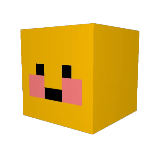 HONGMORY Minecraft avatar head, 3D render
