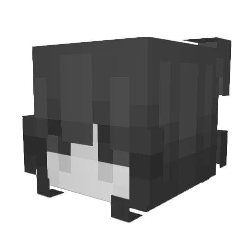 HONKDOLL Minecraft avatar head, 3D render