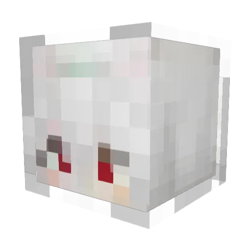 HONOLR_X Minecraft avatar head, 3D render