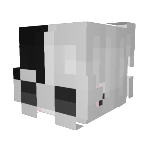 HOODIEEVV Minecraft avatar head, 3D render