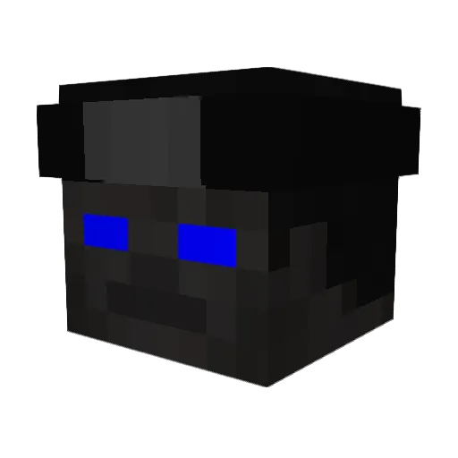 HOODSHOOTERYUH Minecraft avatar head, 3D render