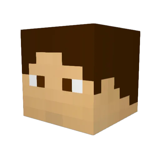 HOON9494 Minecraft avatar head, 3D render