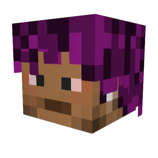 HORUSgvng Minecraft avatar head, 3D render