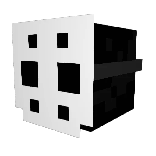 HOT0 Minecraft avatar head, 3D render