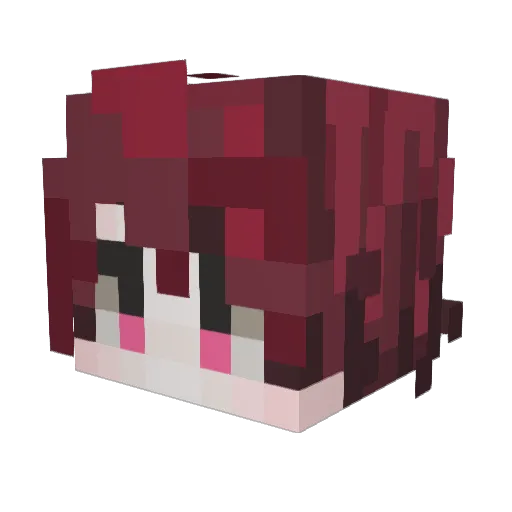 HOTAYA Minecraft avatar head, 3D render