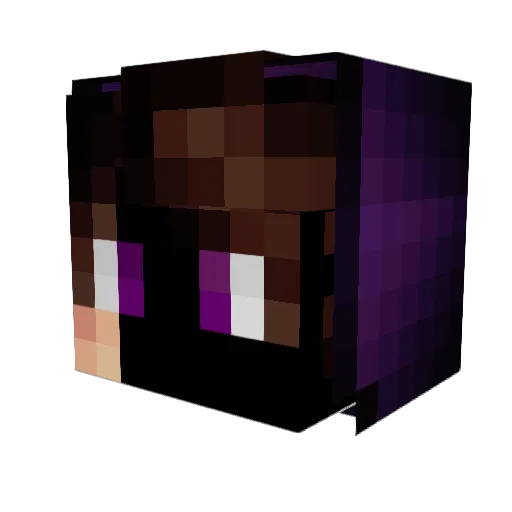 HOTMANB7_7 Minecraft avatar head, 3D render