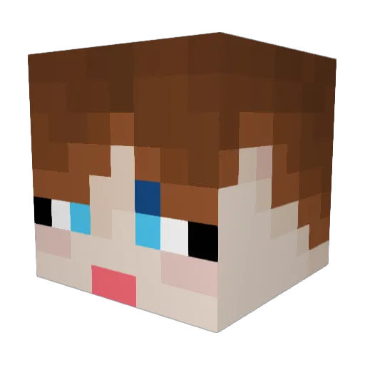 HOWLY_Z Minecraft avatar head, 3D render