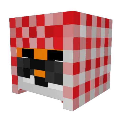 HOW_RiZeTM Minecraft avatar head, 3D render