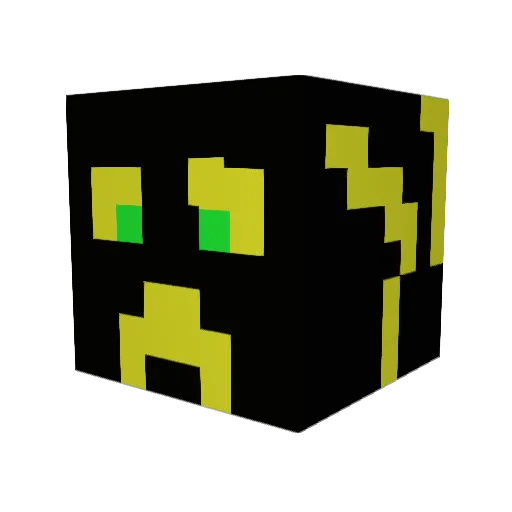 HP1011 Minecraft avatar head, 3D render