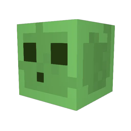 HPDeskJet_ Minecraft avatar head, 3D render