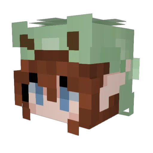 HPGirl2013 Minecraft avatar head, 3D render
