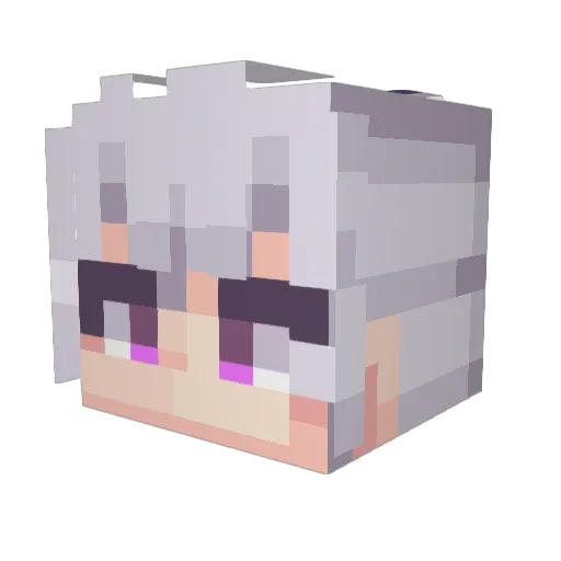 HPJ_101 Minecraft avatar head, 3D render