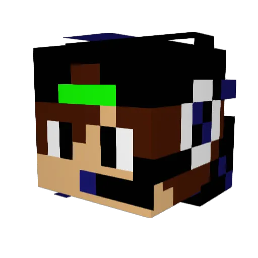 HPKing31 Minecraft avatar head, 3D render