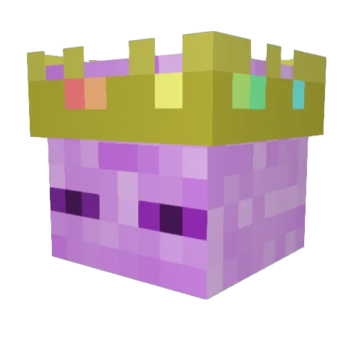 HPTide Minecraft avatar head, 3D render